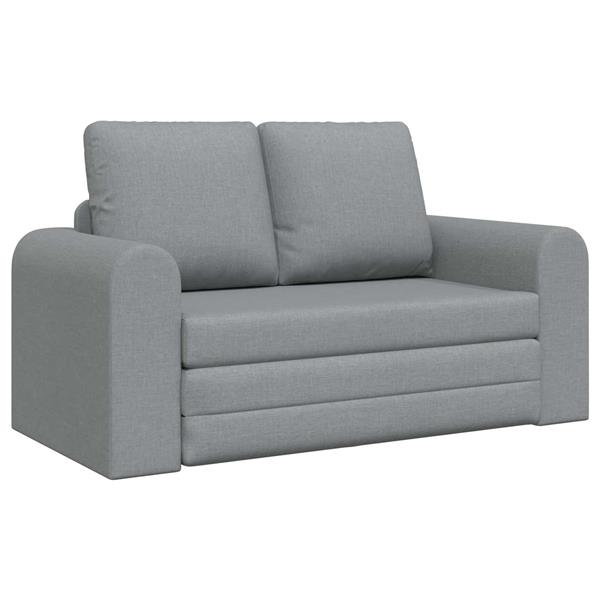 Grote foto vidaxl vouwsofa bed lichtgrijs 148 x 71 x 83 cm stof huis en inrichting bankstellen