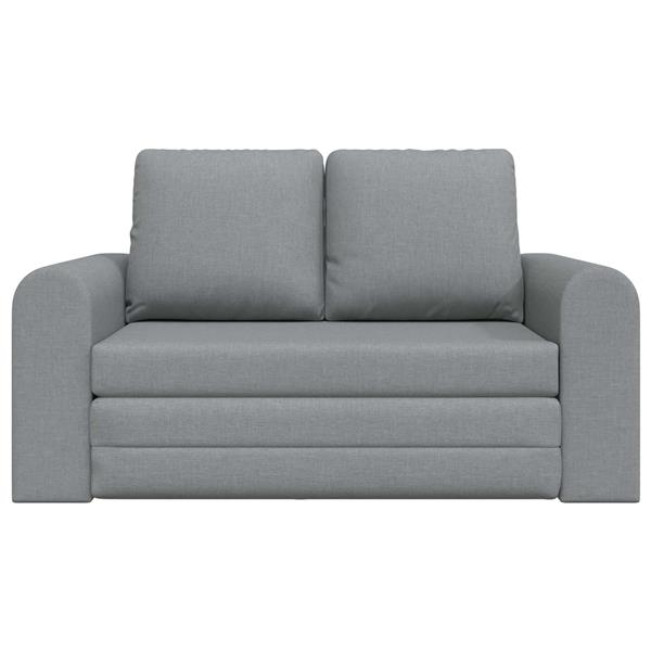 Grote foto vidaxl vouwsofa bed lichtgrijs 148 x 71 x 83 cm stof huis en inrichting bankstellen