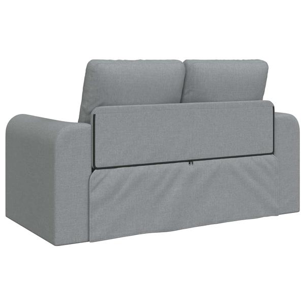 Grote foto vidaxl vouwsofa bed lichtgrijs 148 x 71 x 83 cm stof huis en inrichting bankstellen
