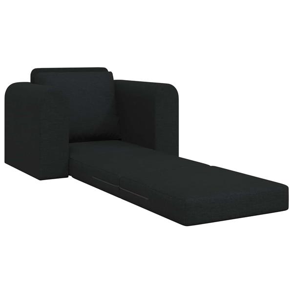 Grote foto vidaxl vouwsofa bed zwart 98 x 71 x 83 cm stof huis en inrichting bankstellen