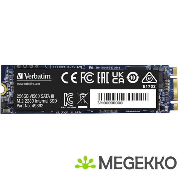Grote foto verbatim vi560 s3 256gb m.2 ssd computers en software overige computers en software