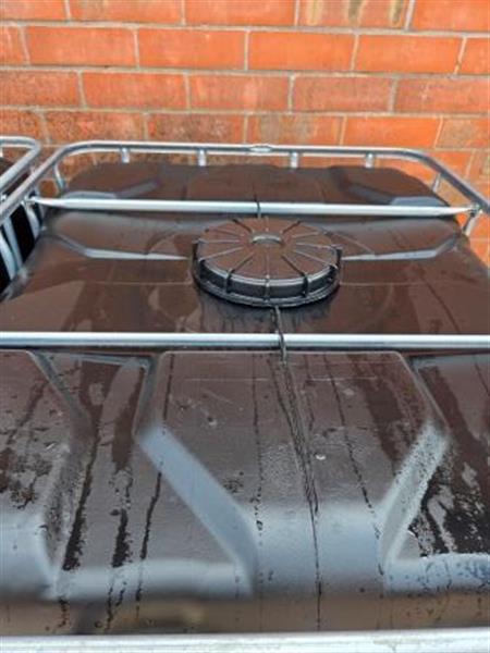 Grote foto nieuwe zwarte ibc containers van 1060 l tuin en terras regentonnen