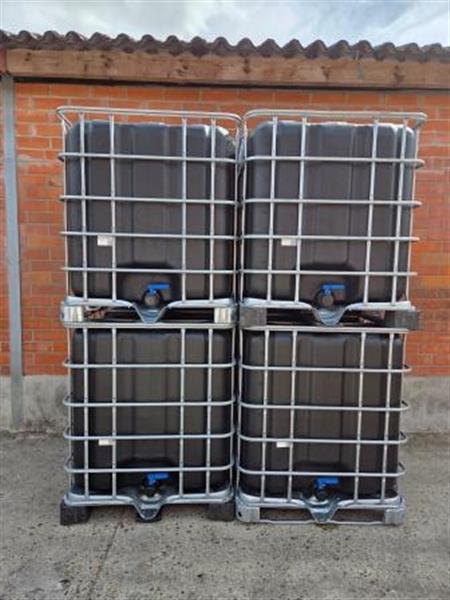 Grote foto nieuwe zwarte ibc containers van 1060 l tuin en terras regentonnen
