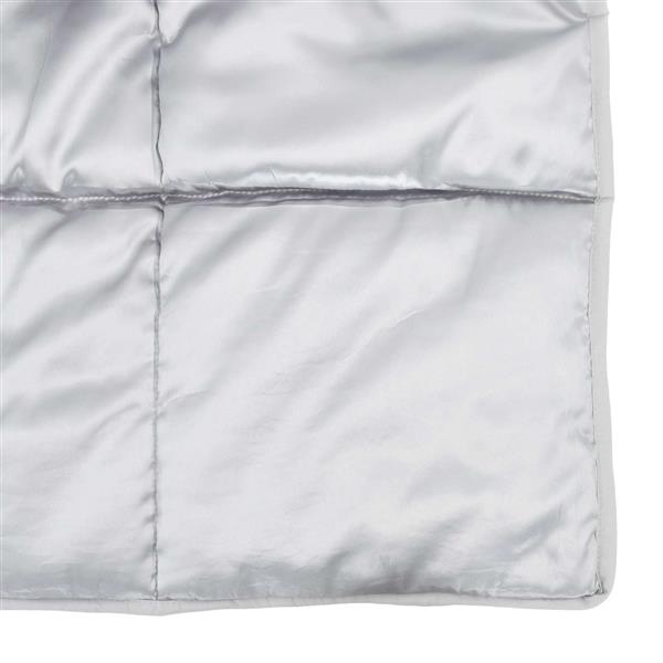 Grote foto vidaxl winter dekbed zilver 220 x 200 cm satijn en microfiber huis en inrichting bedden