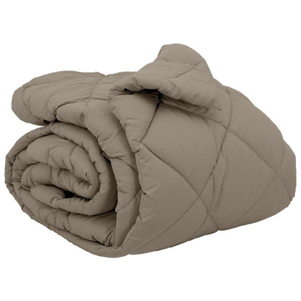 Grote foto vidaxl winter dekbed lichtgrijs 240 x 260 cm microfiber huis en inrichting bedden