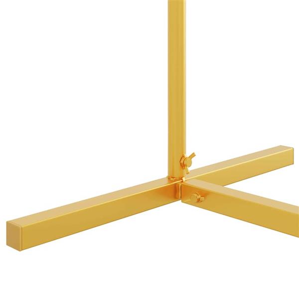 Grote foto vidaxl trouwrand goud 100 x 39 x 200 cm staal tuin en terras overige tuin en terras