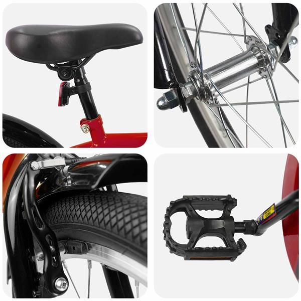 Grote foto vidaxl kinderfiets 20 inch voor 6 11 jaar oud rood fietsen en brommers herenfietsen