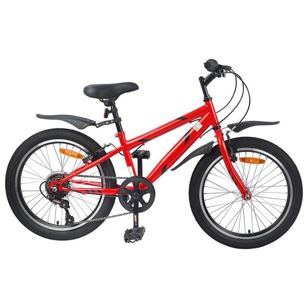 Grote foto vidaxl kinderfiets 20 inch 6 speed voor 6 11 jaar oud rood fietsen en brommers herenfietsen