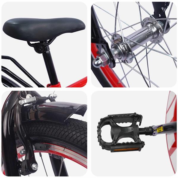 Grote foto vidaxl kinderfiets 20 inch voor 6 11 jaar oud rood fietsen en brommers herenfietsen