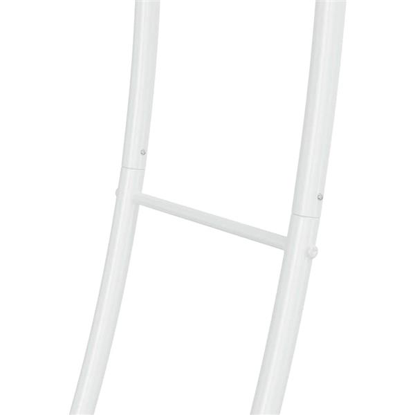 Grote foto vidaxl trouwrand wit 220 x 45 x 200 cm staal tuin en terras overige tuin en terras