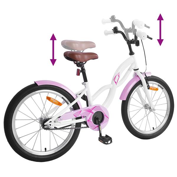 Grote foto vidaxl kinderfiets 20 inch voor 6 11 jaar oud wit fietsen en brommers herenfietsen
