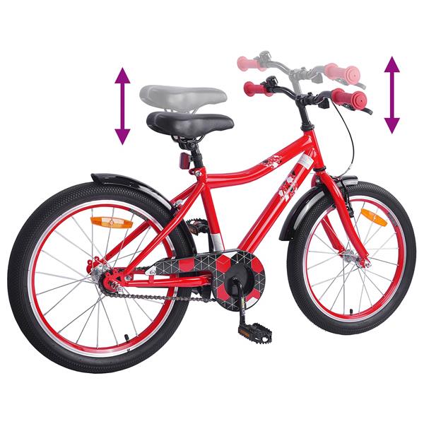 Grote foto vidaxl kinderfiets 20 inch voor 6 11 jaar oud rood fietsen en brommers herenfietsen