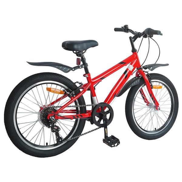 Grote foto vidaxl kinderfiets 20 inch 6 speed voor 6 11 jaar oud rood fietsen en brommers herenfietsen