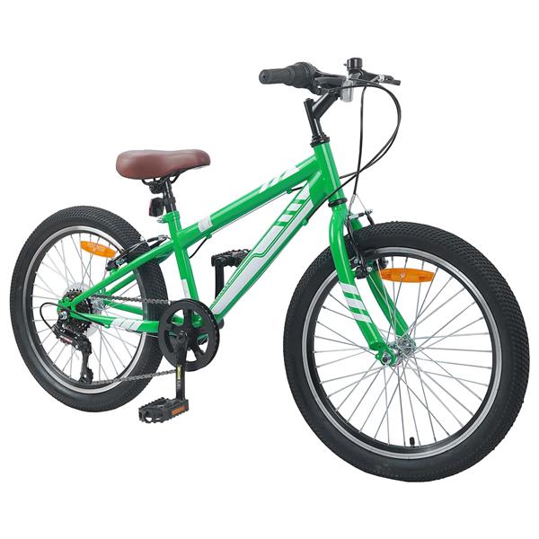 Grote foto vidaxl mountainbike 24 inch 6 speed voor 8 12 jaar oud groen fietsen en brommers herenfietsen