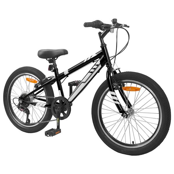 Grote foto vidaxl mountainbike 24 inch 6 speed voor 8 12 jaar oud zwart fietsen en brommers herenfietsen