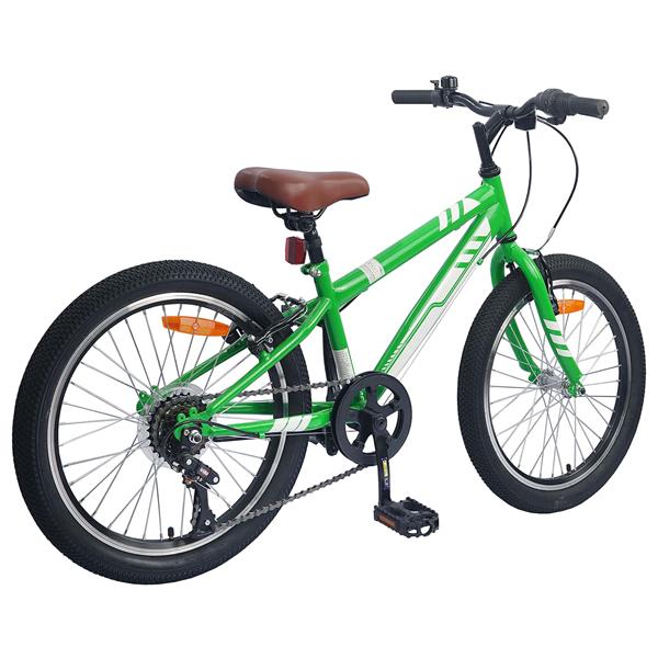 Grote foto vidaxl mountainbike 24 inch 6 speed voor 8 12 jaar oud groen fietsen en brommers herenfietsen