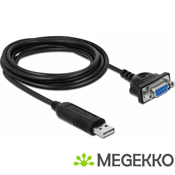 Grote foto delock 66281 video kabel adapter 1 8 m rs 232 usb type a zwart computers en software overige computers en software