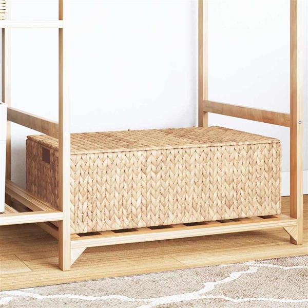 Grote foto vidaxl opbergbox bruin 60 x 38 x 20 cm waterhyacint doe het zelf en verbouw materialen en producten