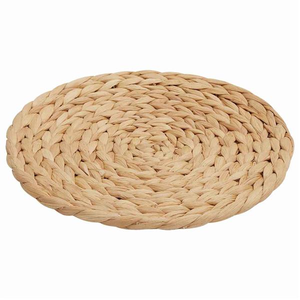 Grote foto vidaxl ronde geweven placemat 10 pcs naturel 30 cm waterhyacint huis en inrichting overige huis en inrichting