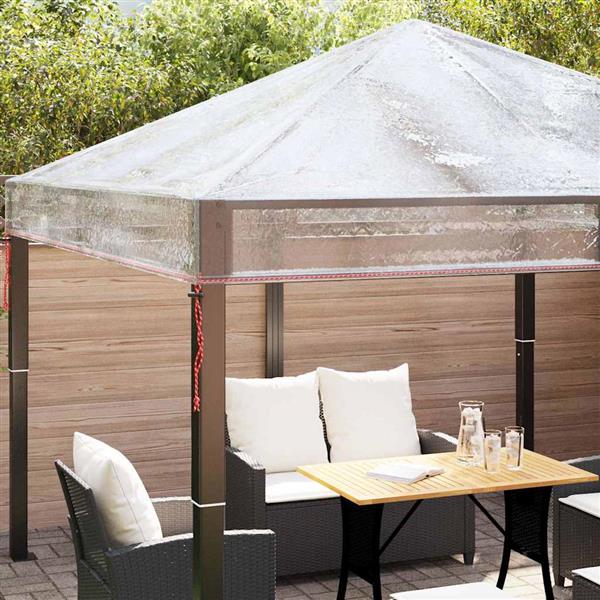 Grote foto vidaxl gazebo dekking vervanging 3 x 3 m pvc tuin en terras overige tuin en terras