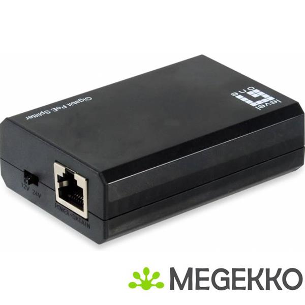 Grote foto levelone pos 5000 network splitter zwart power over ethernet poe computers en software netwerkkaarten routers en switches