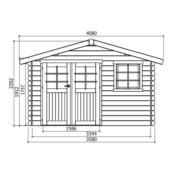 Grote foto nieuw tuinhuis chimay s8275 tuin en terras tuinhuisjes en blokhutten