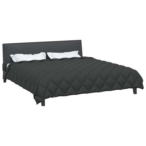 Grote foto vidaxl winter dekbed antraciet 220 x 260 cm microfiber huis en inrichting bedden