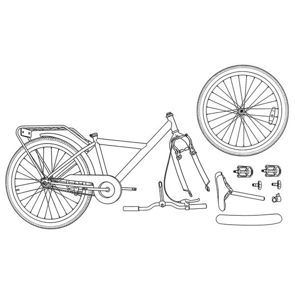 Grote foto vidaxl kinderfiets 24 inch voor 8 12 jaar oud zwart fietsen en brommers herenfietsen