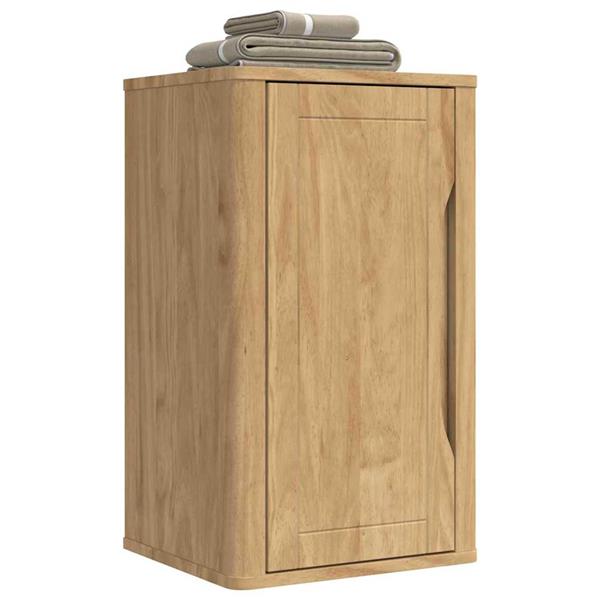 Grote foto vidaxl badkamer wandkast met plank floro wasbruin 35 x 30 x 60 cm huis en inrichting complete badkamers