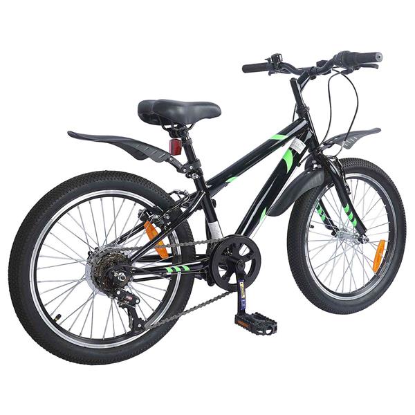 Grote foto vidaxl kinderfiets 24 inch 6 speed voor 8 12 jaar oud zwart fietsen en brommers herenfietsen