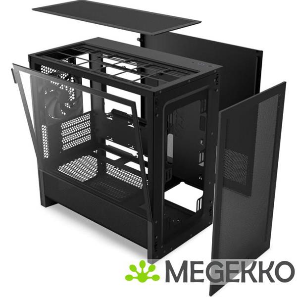 Grote foto nzxt h3 flow black computers en software behuizingen en kasten
