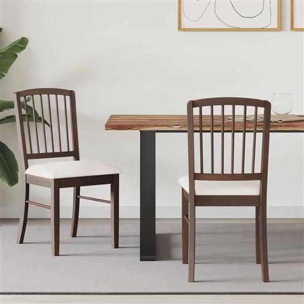 Grote foto vidaxl eettafelstoelen 2 pcs licht bruin 50 x 52 5 x 91 cm huis en inrichting stoelen