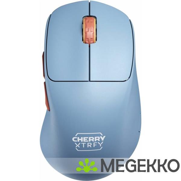 Grote foto cherry xtrfy m64 blauw ergonomische draadloze gaming muis computers en software overige computers en software