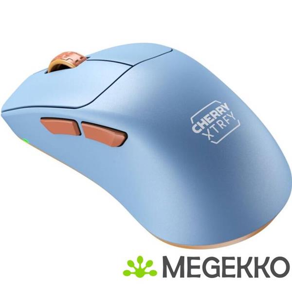 Grote foto cherry xtrfy m64 blauw ergonomische draadloze gaming muis computers en software overige computers en software