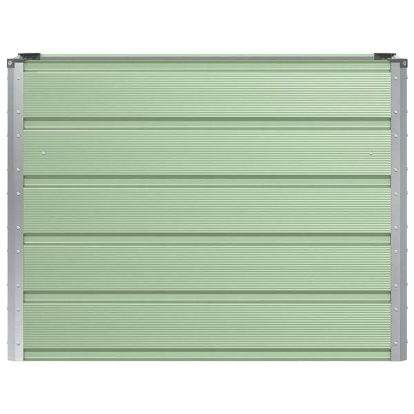 Grote foto vidaxl plantenbak groen 100 x 40 x 75 cm staal tuin en terras overige tuin en terras