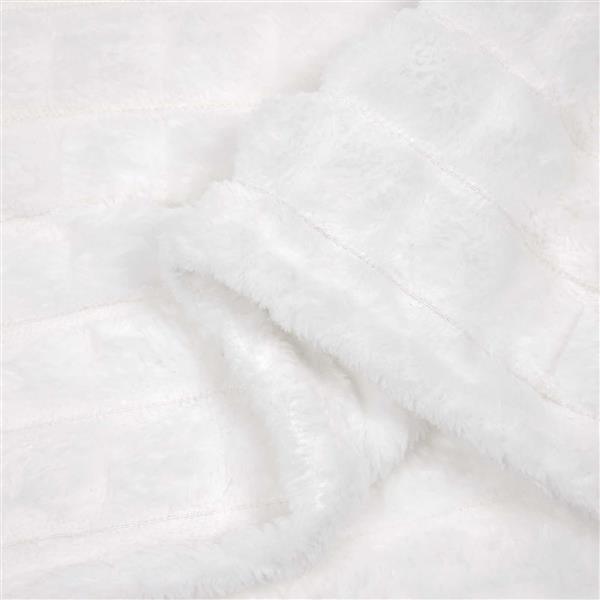 Grote foto vidaxl kleden 6 pcs wit 150 x 130 cm fleece huis en inrichting bedden