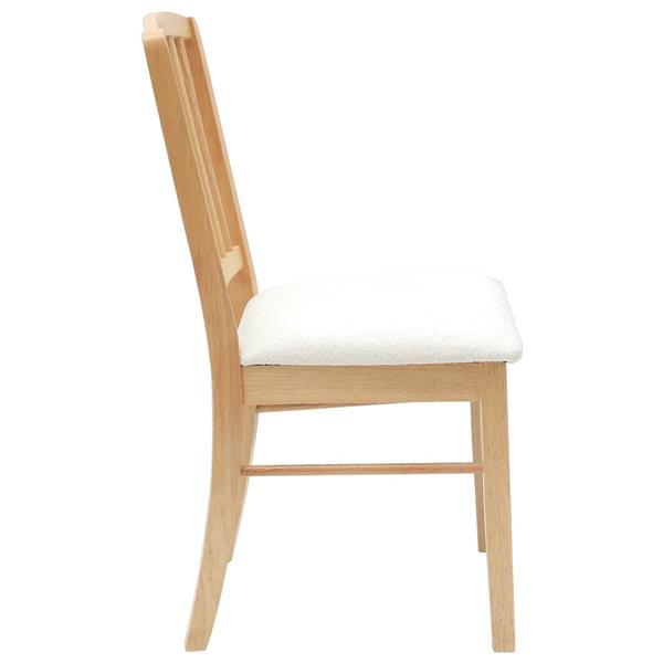 Grote foto vidaxl eettafelstoelen 2 pcs naturel 50 x 52 5 x 91 cm huis en inrichting stoelen