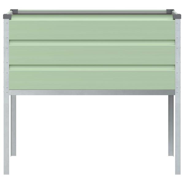 Grote foto vidaxl plantenbak pastelgroen 100 x 45 x 90 cm gegalvaniseerd staal tuin en terras overige tuin en terras