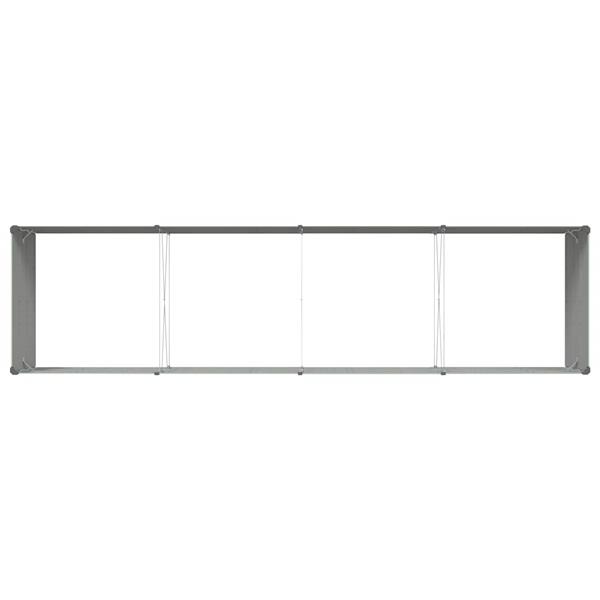 Grote foto vidaxl plantenbak pastelgroen 195 x 100 x 45 cm gegalvaniseerd staal tuin en terras overige tuin en terras