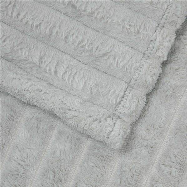 Grote foto vidaxl gooi deken grijs 200 x 150 cm fleece huis en inrichting bedden