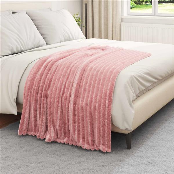 Grote foto vidaxl kleden 6 stuks roze 150 x 130 cm fleece huis en inrichting bedden