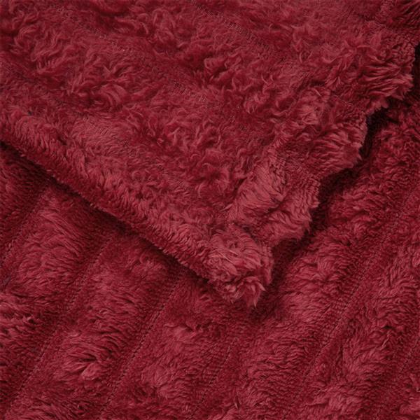 Grote foto vidaxl kleden 6 pcs bordeaux rood 240 x 220 cm fleece huis en inrichting bedden