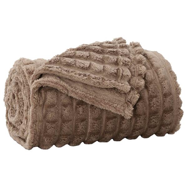 Grote foto vidaxl kleden 6 stuks kameel 270 x 240 cm fleece huis en inrichting bedden