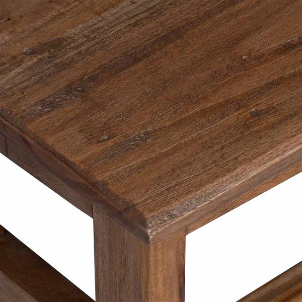 Grote foto vidaxl kruk naturel 37 x 37 x 46 cm mahoniehout huis en inrichting stoelen