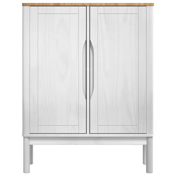 Grote foto vidaxl dressoir wit 70 x 30 x 70 5 cm massief vurenhout huis en inrichting overige