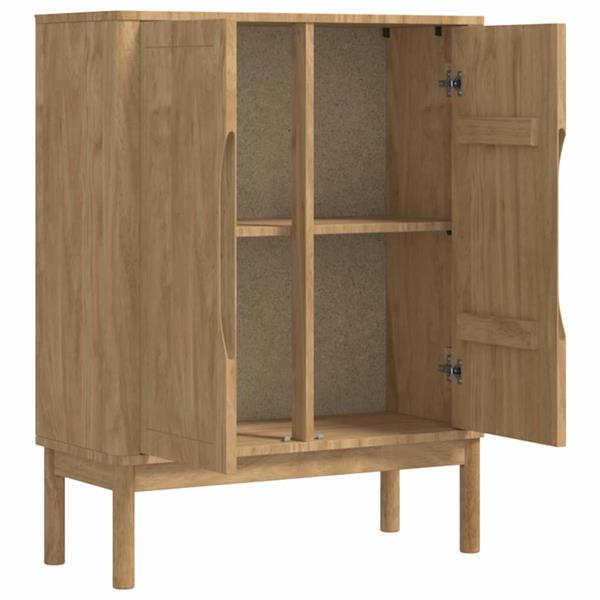 Grote foto vidaxl dressoir wasbruin 70 x 30 x 70 5 cm massief vurenhout huis en inrichting overige