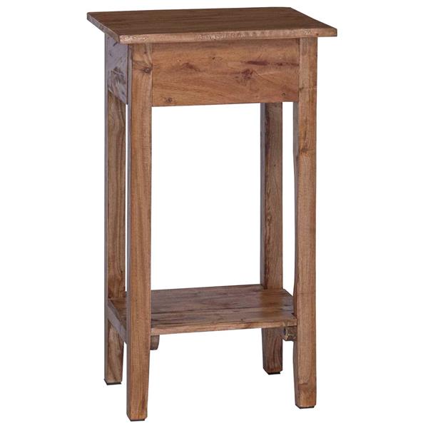 Grote foto vidaxl plantenstandaard met lade bruin 34 x 25 x 52 cm mahoniehout tuin en terras overige tuin en terras