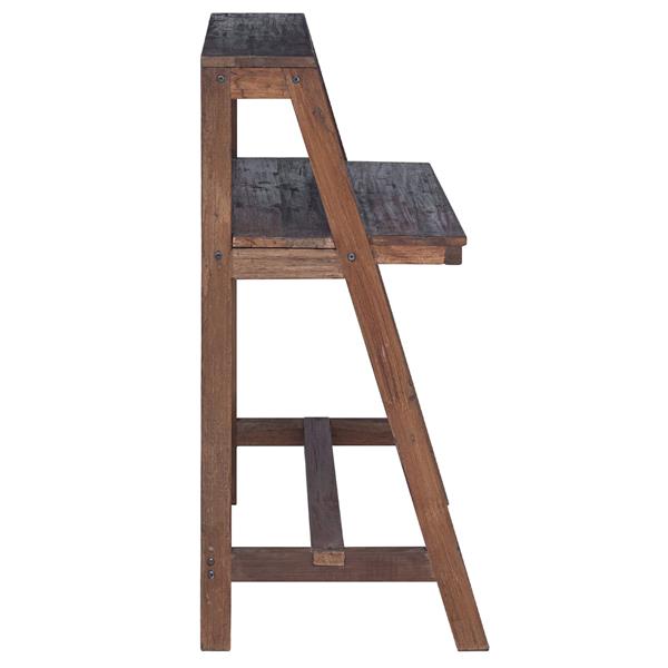 Grote foto vidaxl bureau bruin 90 x 50 x 103 cm massief gerecycled hout huis en inrichting stoelen