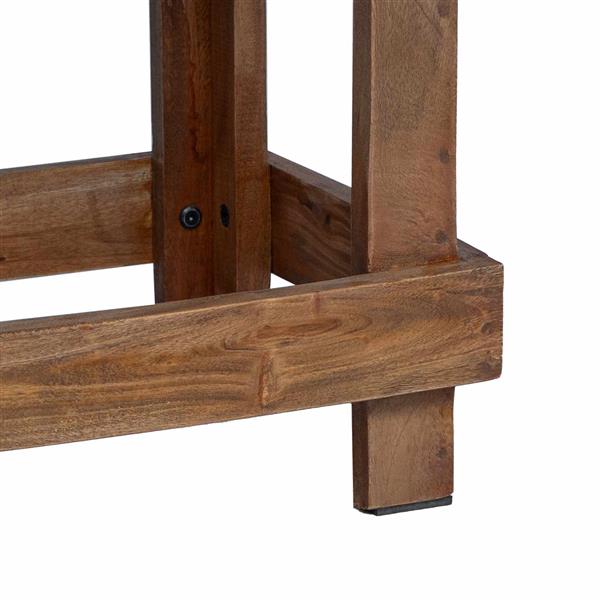 Grote foto vidaxl plantenstandaard 2 pcs bruin 70 x 11 x 27 cm mahoniehout tuin en terras overige tuin en terras