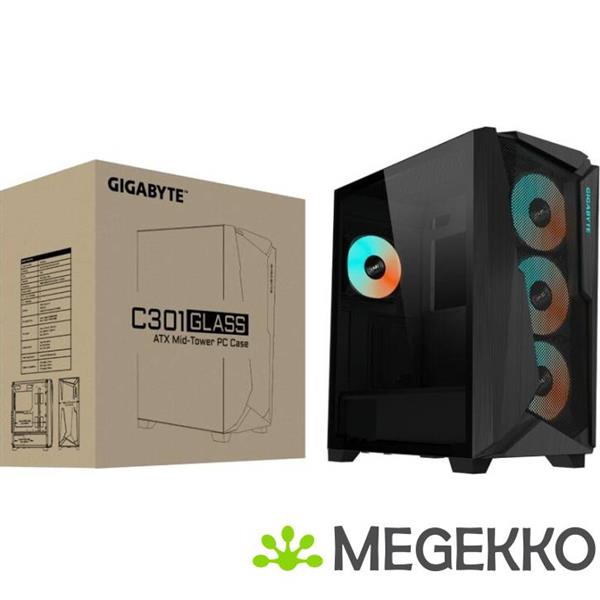 Grote foto gigabyte c301 glass computers en software behuizingen en kasten